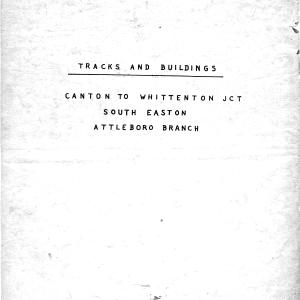 Tracks & Buildings - Canton-Whittendon Jct - S Easton - Attleboro Br