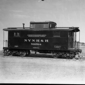 NE-2 Passenger Caboose #500504.  Railway Express Agency Lettering Under Road Name.