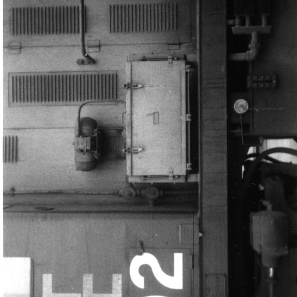 Detail view = cab signal control box. On RS-3, 500 series