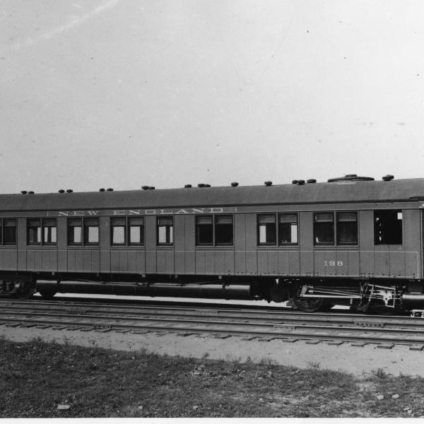 Steam car used on the Dedham - Islington, MA shuttle.